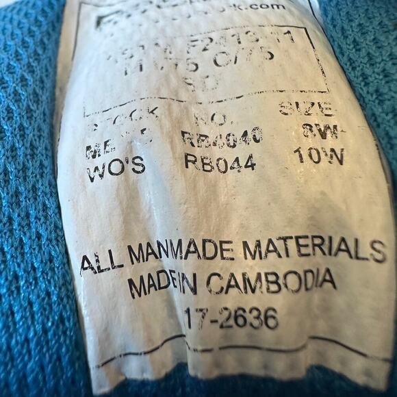 Reebok Blue Gray Cushion Hiking Camping Blokette Comfort Sneaker Men 8 Woman 10 - Picture 9 of 11